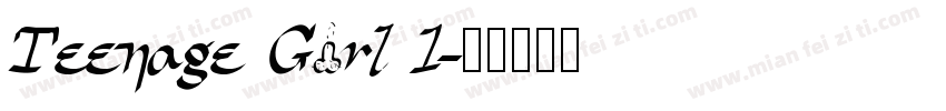 Teenage Girl 1字体转换